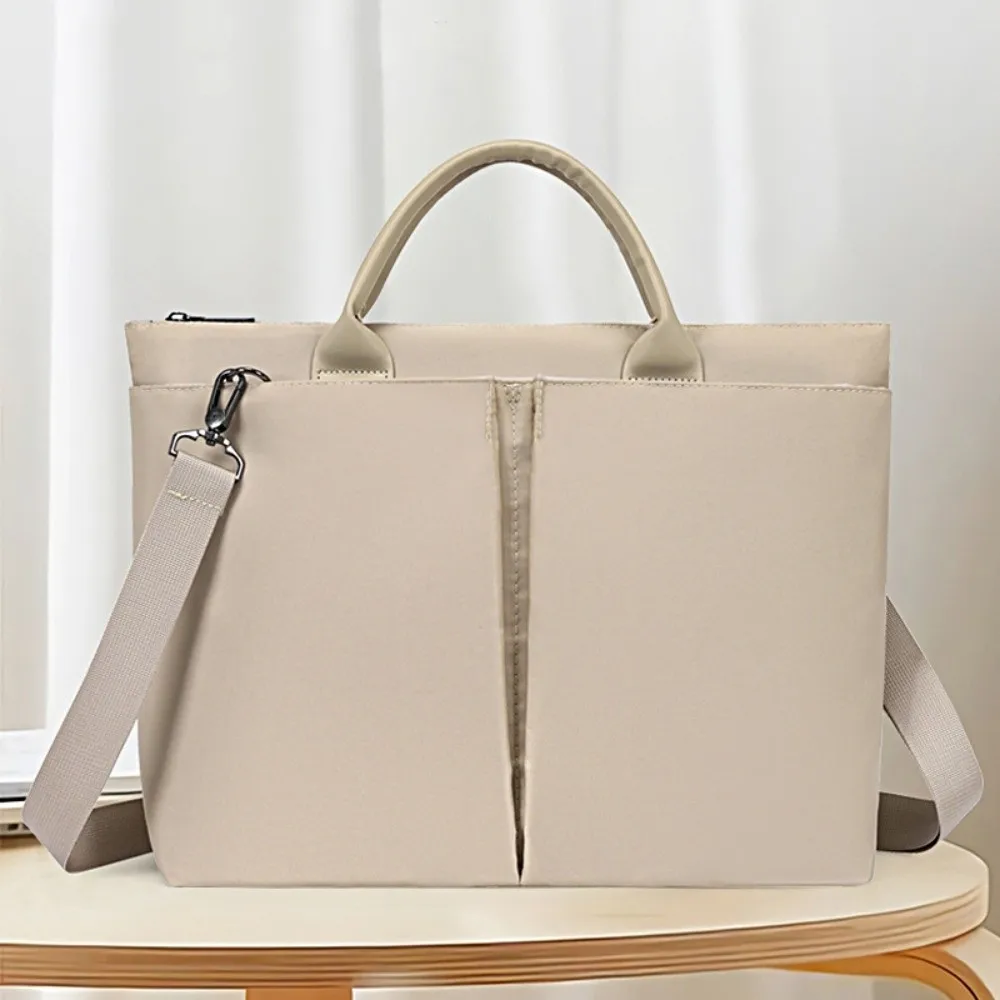 

15.6inch Portable Laptop Bags with Handle Shoulder Strap Laptop Handbag Solid Color Lightweight Notebook Sleeve Bag Travel