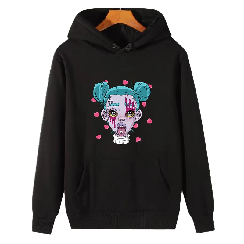 

Psychedelic Trippy Sexy Female Lucid Dream Hooded sweatshirts winter thick sweater hoodie cotton fleece hoodie Women's clothing