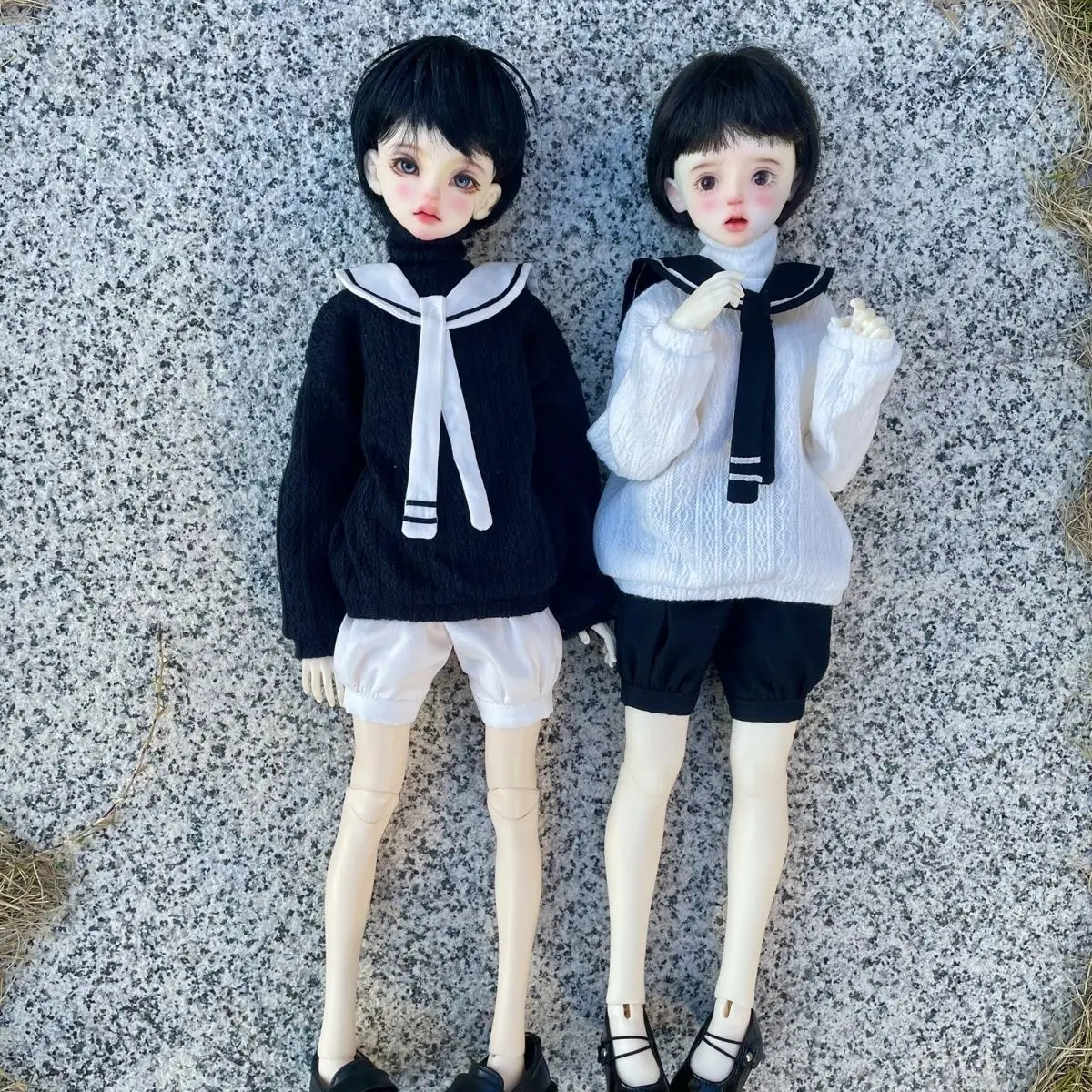 1/3 1/4 1/5 1/6 Doll's Clothes Suit for 30/36/45/60/62/65/68cm Bjd Doll College Style Sweater Set Toys Doll Accessories,no Doll