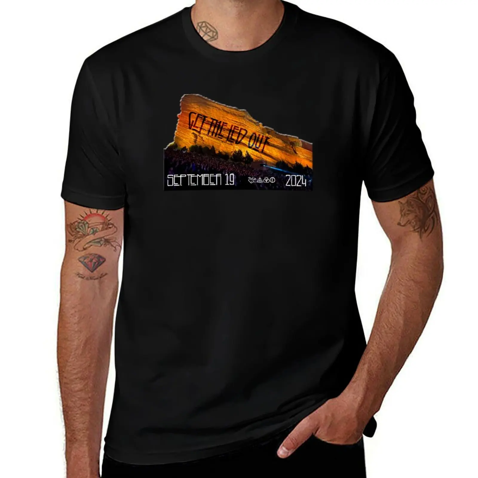 Get The Led Out GTLO Red Rocks 2024 T-Shirt funny t shirts man T-Shirt