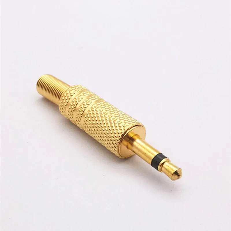 Gold Plated 3.5mm 2-core 3-core Plug 2-pin/3-pin Single And Dual Channel 3.5mm Revolving Spring Terminal C1