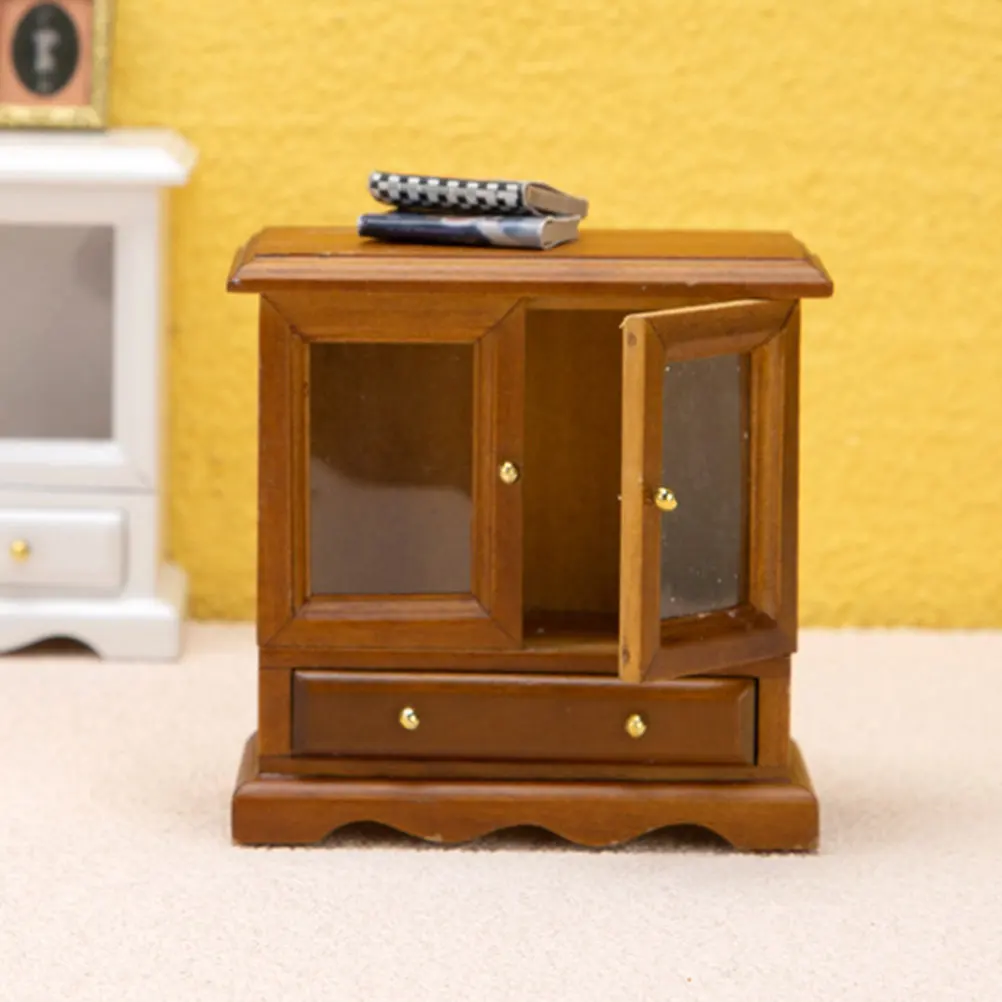 

Adorable Miniature Furniture Micro Landscape Wear-Resistant Mini House Decor Miniature Cabinet Mini House Accessory Desktop