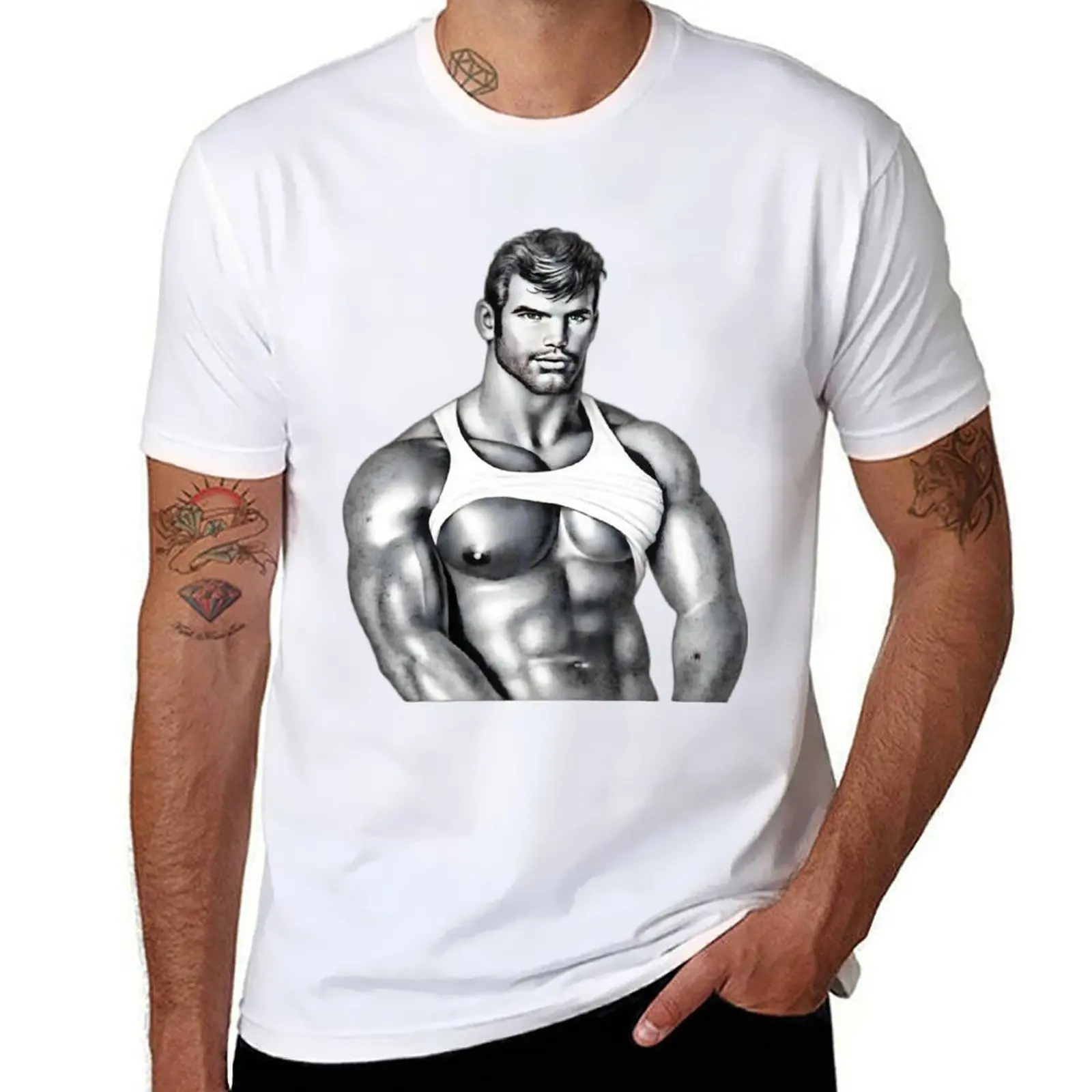 Gay Art T-Shirt man t shirt heavy cotton t shirts cotton 100% T-Shirt