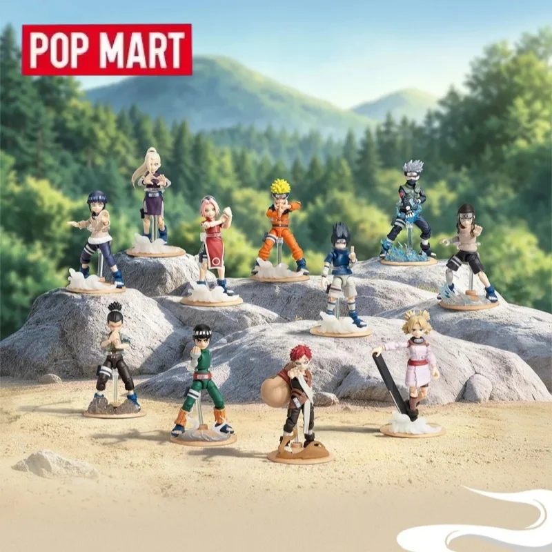 POP MART POP Action Classic Naruto-Chunin Exams Arc Series Genuine Blind Box Toys Mystery Box Doll Guess Bag Anime Figure Gifts