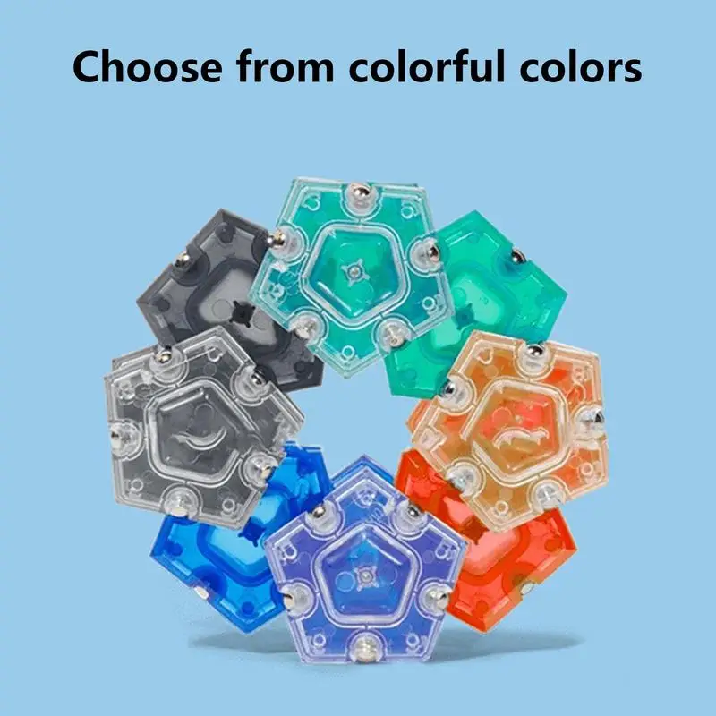 Anti-Stress Magnetic Pieces Fidget Spinner para Crianças e Adultos, Pentagons Ímãs, Bolas Blocos de Construção, Stress Relief Toys