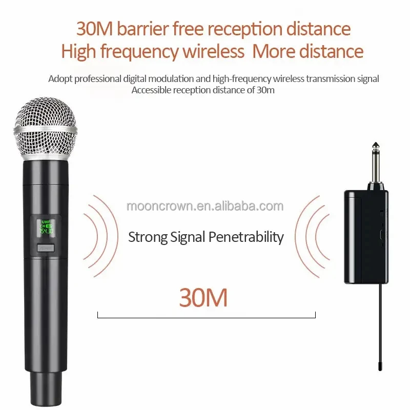 SM57 Professional 2.4g Handheld Wireless Dynamic Mic Stage Performance Vlogging 58 UHF Wireless Karaoke Microphone for Church