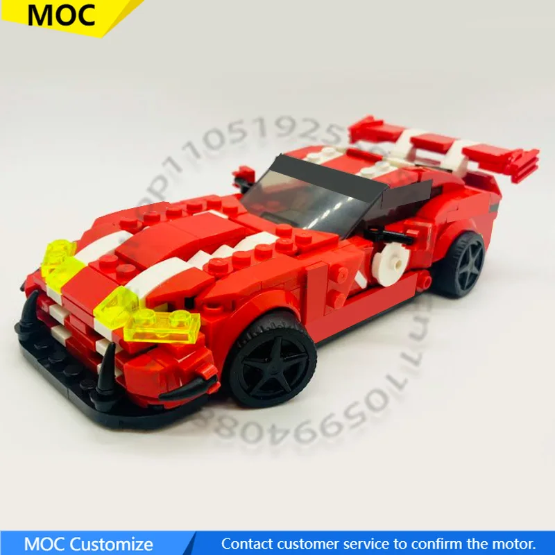 

310 PCS Sports car Viper GTS-R C27/SRT MOC Customize Modular Building Block Educational Model Brick DIY Holiday Toy Gifts