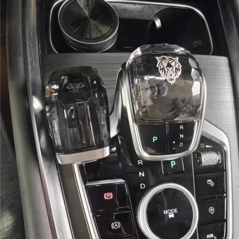 مقبض ناقل الحركة لشيري تيجو 8 برو 202 2023 أريزو 5 plus 8 أومودا LED كريستال ملحقات السيارة رافعة تحول مقبض رئيس قضيب التروس