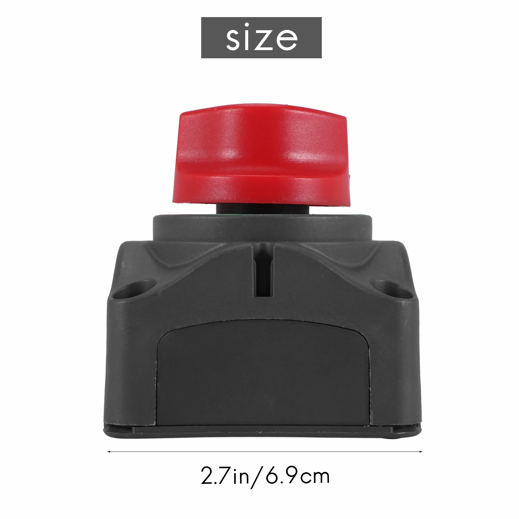 

AB56-3 Position Disconnect Isolator Master Switch, 12-60V Battery Power Cut Off Kill Switch, Fit For Car/Vehicle/RV/Boat/Marine,