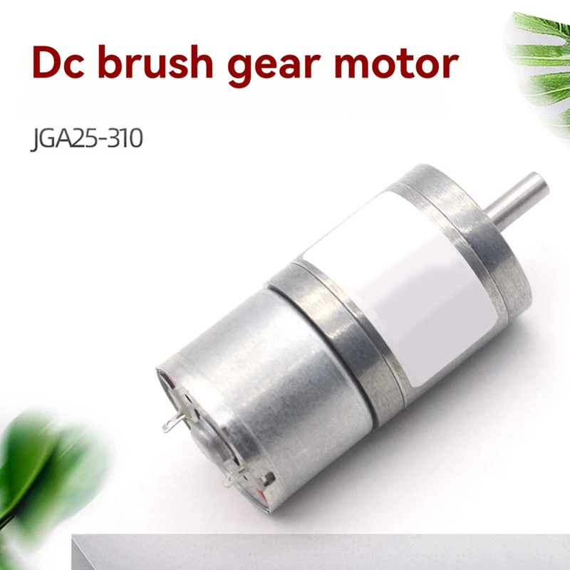 Top Sale JGA25-310 Mini DC Gear Motor 3-12V, 7-1818Rpm, High Torque Low Speed, Low Noise Gearboxfor Printers