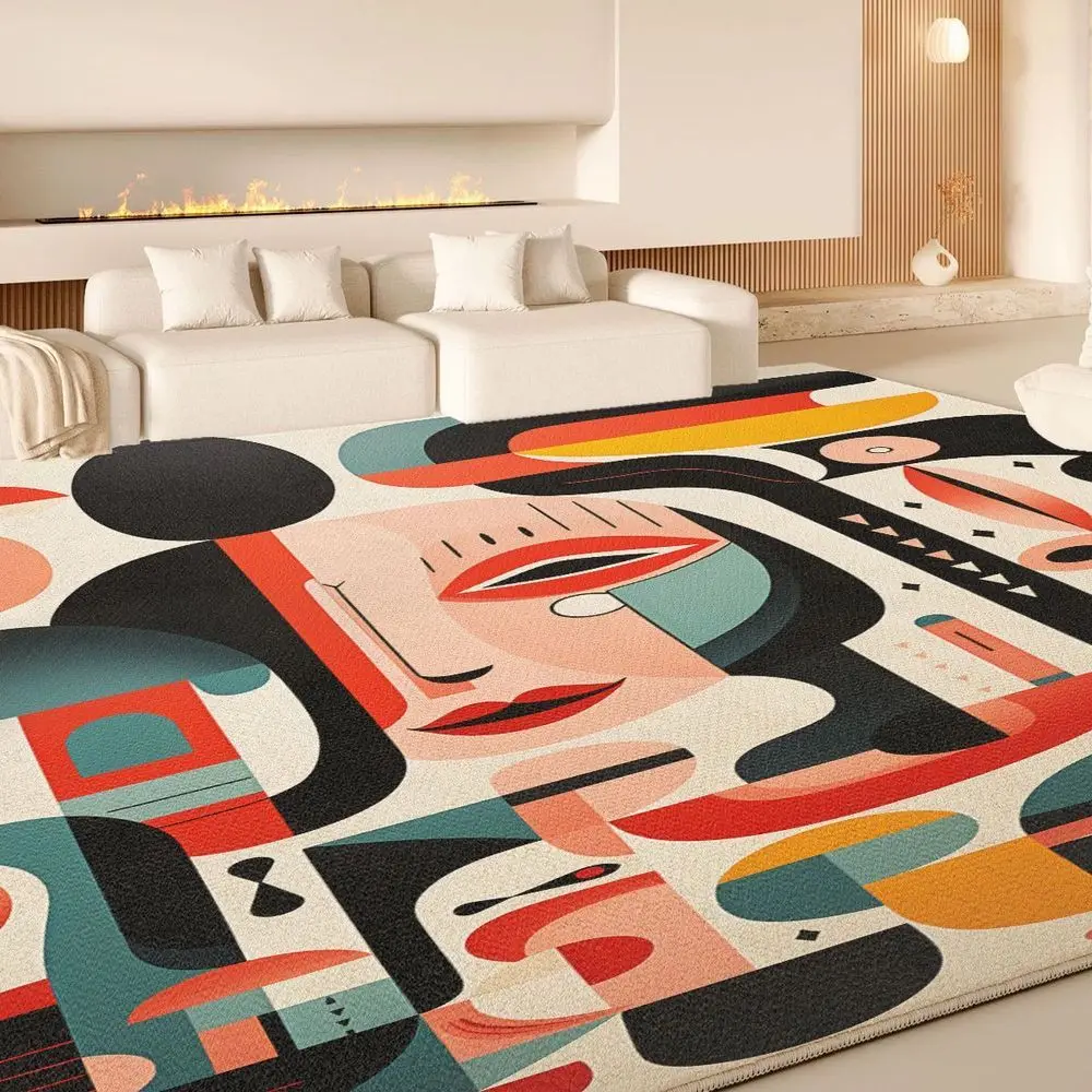 

VIKAMA Soft Loop - Pile Material Mat Suitable for Living Room and Bedside, with Dense and Soft Pile, Warm-keeping and Breathable