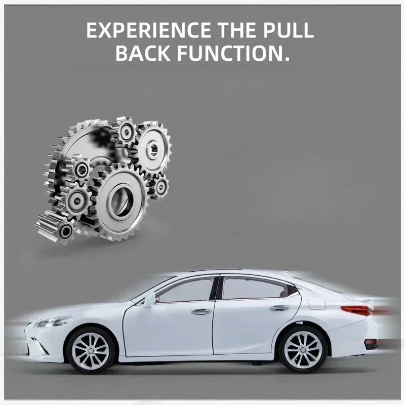 1:24 ES300 سبيكة سيارة نموذج دييكاست ولعبة المركبات المعدنية سيارات لعبة نموذج جمع عالية محاكاة هدية للأطفال