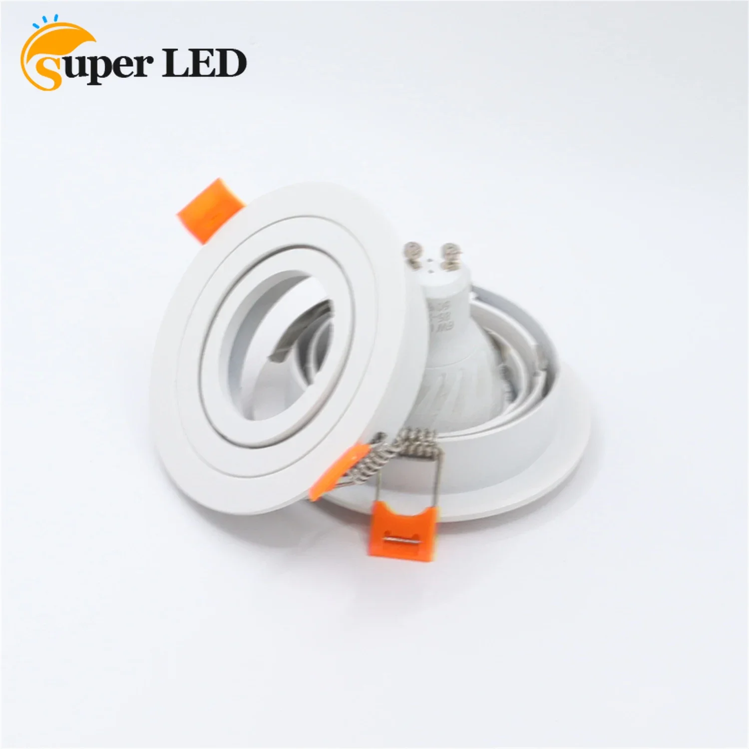 Round Indoor Office Store Die Cast Aluminum GU10 MR16 GU5.3 LED Ceiling Downlight Fitting