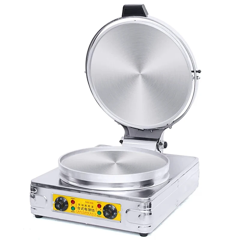 

220V Electric Crepe Maker, Crepe Pan, Commercial Countertop Baking Oven, Double-Sided Heating Crepe Pan Φ380MM