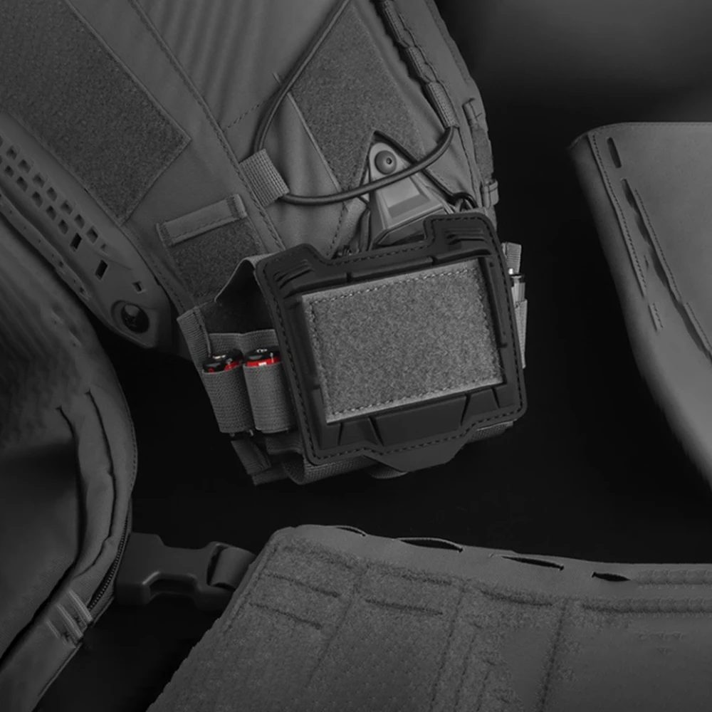 Tactical Helmet Battery sub-pouch,suitable for battery box and compatible hunting shooting tactical helmets helmet cover velcro