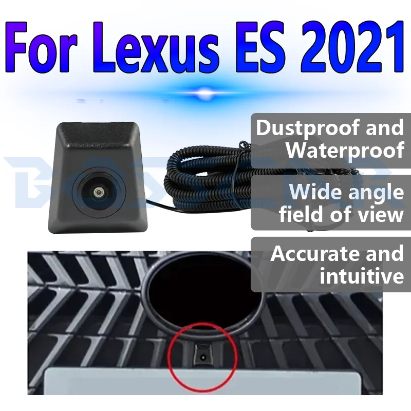 

Для Lexus ES 2021, камера переднего вида 1080P, ночное видение, широкий угол 150 ° Водонепроницаемая система монитора парковки с объективом «рыбий глаз» AHD