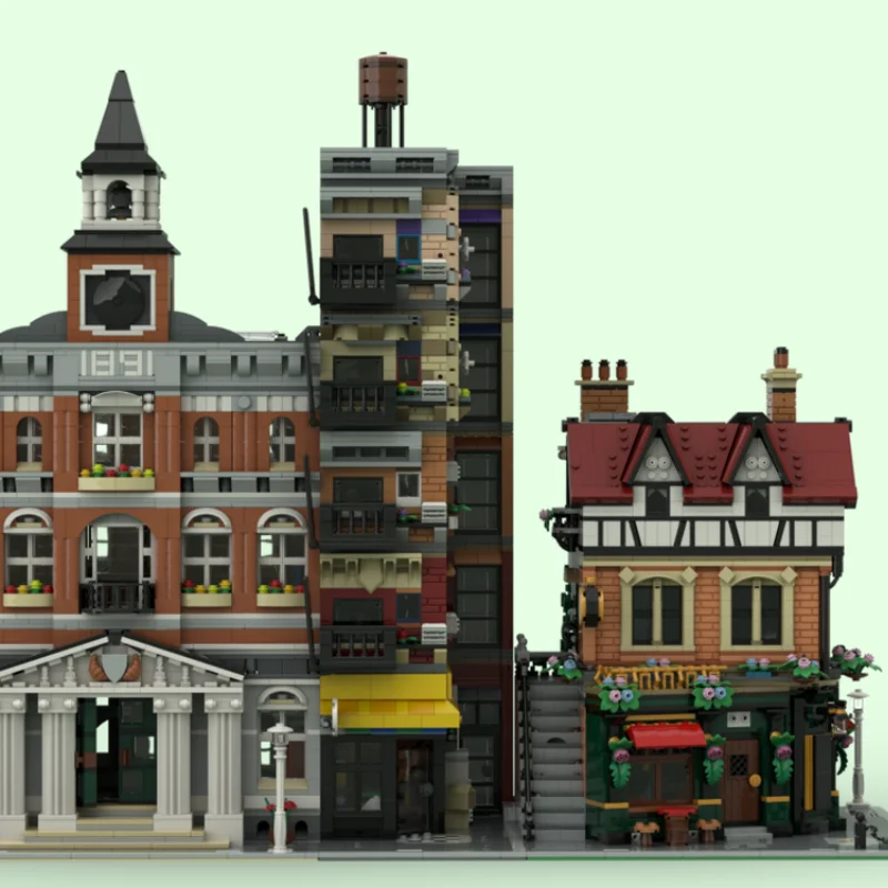 MOC-232505 Building Blocks City Street View Series Model Creative Toys Kids Adult Christmas Gifts Desktop Decoration Brick 2650P