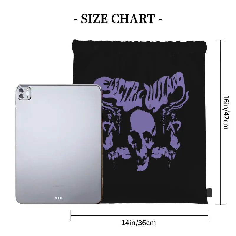 Electric Wizard Dopethrone Sludge Metal Band Stoner Rock Logo P-295 Drawstring Bags Gym Bag Vintage Art Print