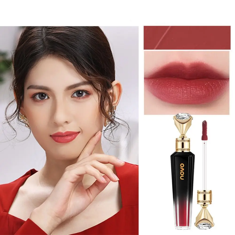 Velvet Lip Gloss Portable Waterproof Long Lasting Lipstick Mist Retro Lip Glaze Women