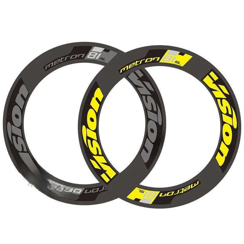 ملصقات تغيير اللون لعجلات الدراجات فيجن M8 لعام 209، متوفرة لـ 8/88/ إطار، ملصقات لمعدات وإكسسوارات ركوب الدراجات