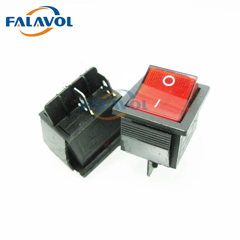 FALAVOL free shipping 5pcs Printer Power Switch Ship-shapre Switch Button for All Type Machine DTF printer Good Quality