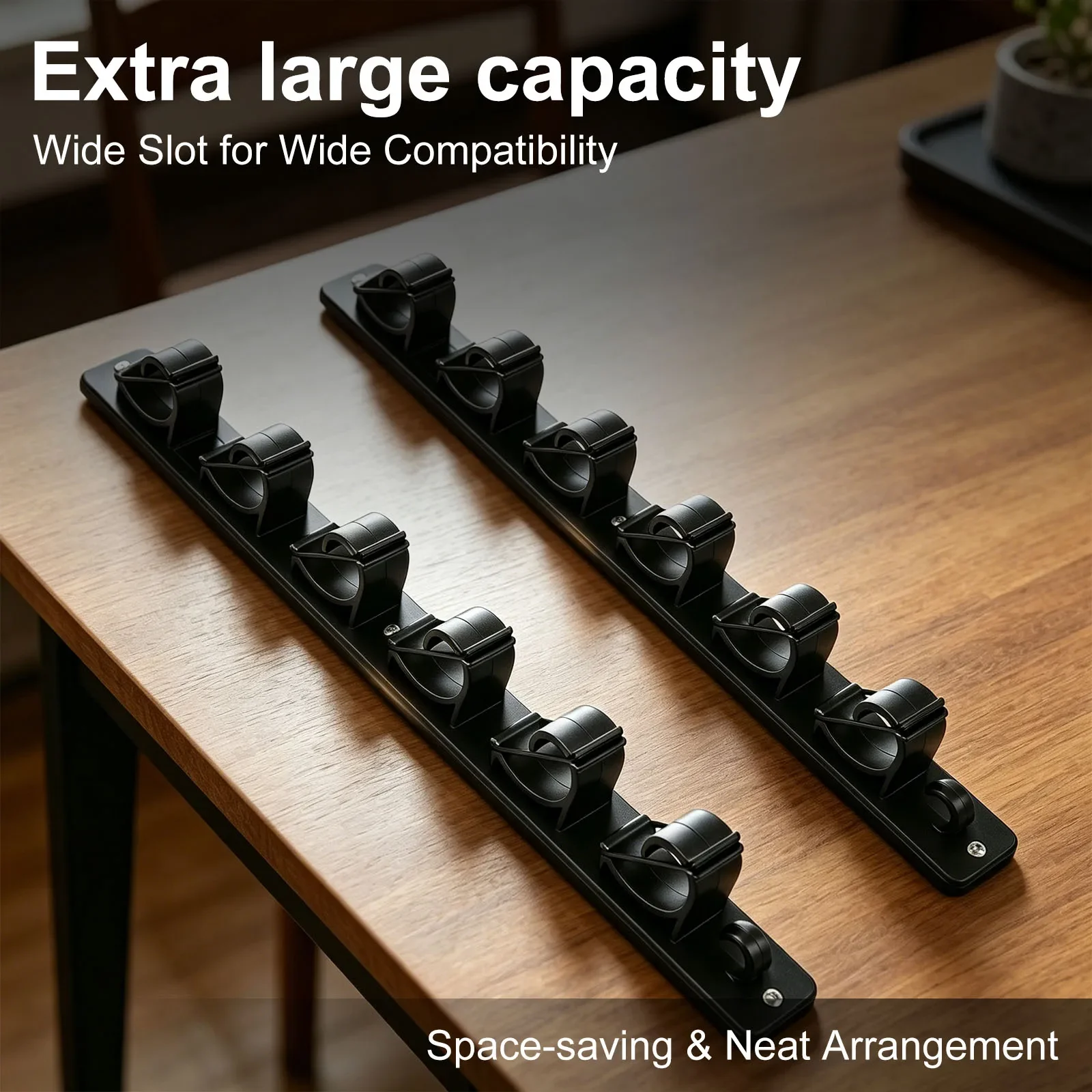 2Pcs Wall Mounted Fishing Rod Rack Plastic Fishing Rod Storage Rack Horizontal Placement Fish Rod Organizer for Home Yard Garage