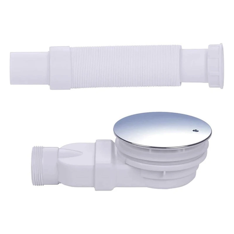 

Низкопрофильный Слив для душа, хромированный душевой поднос, сифон, тонкий Слив для душа, слив 90 мм, 36 л/мин, поток воды, ловушка, боковой слив