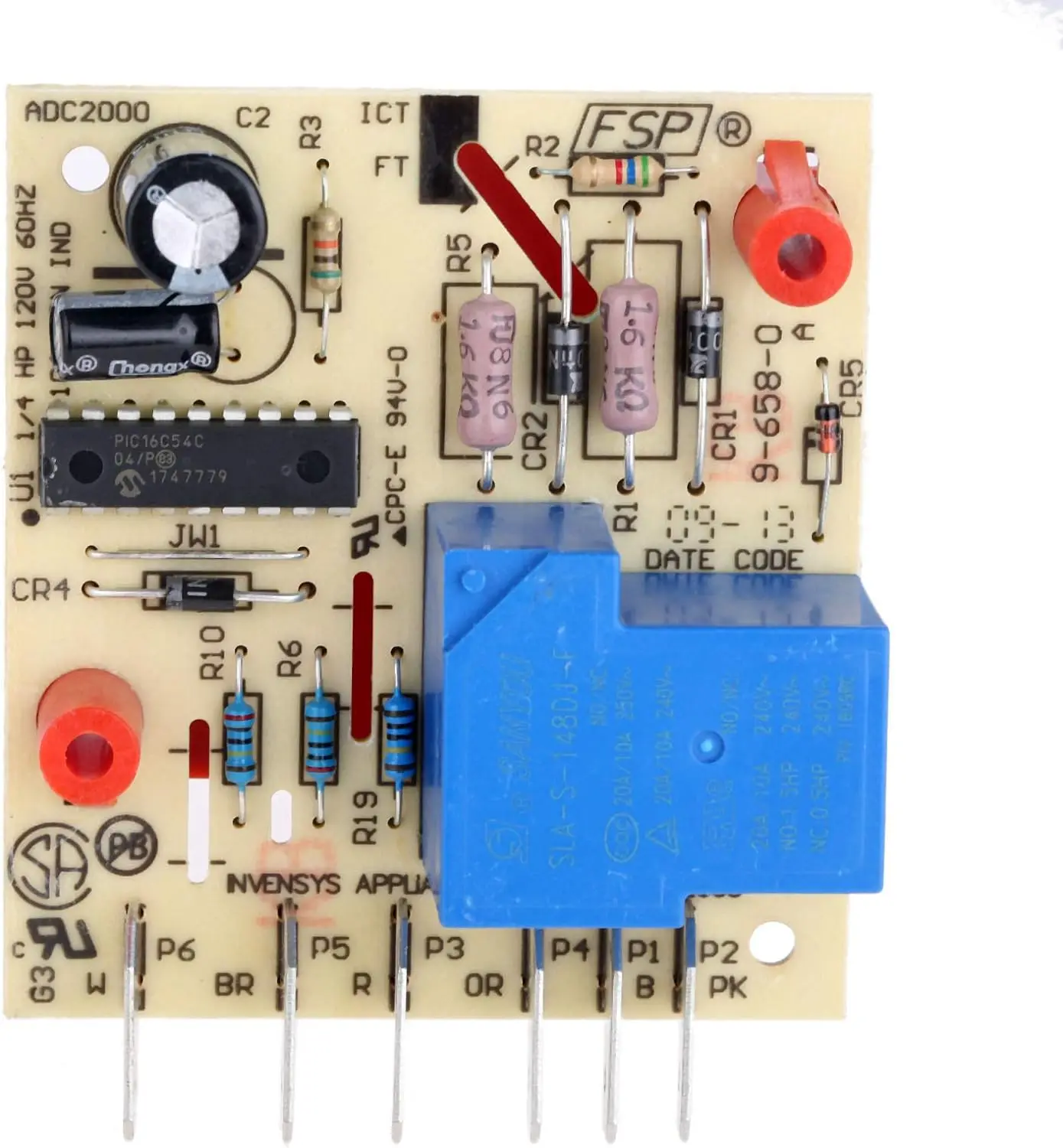 Placa de Controle Principal W10352689 4388931 para Geladeira Whirlpool Kenmore, Placa de Controle de Degelo Adaptável para Refrigerador, Peça de Reposição