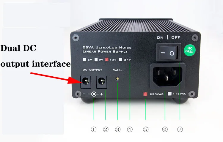 Fuente de alimentación regulada lineal, 25W/35W, LHY Audio, LPS, DC, de bajo ruido, dc5/9/12/15/18V