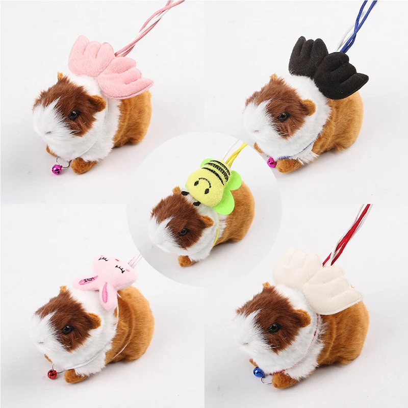 Pet Cat Toy Leash Pet Self-hi Elastic Leash Adjustable Cute Soft Colorful Wings Collar Carrier Pet Accessories