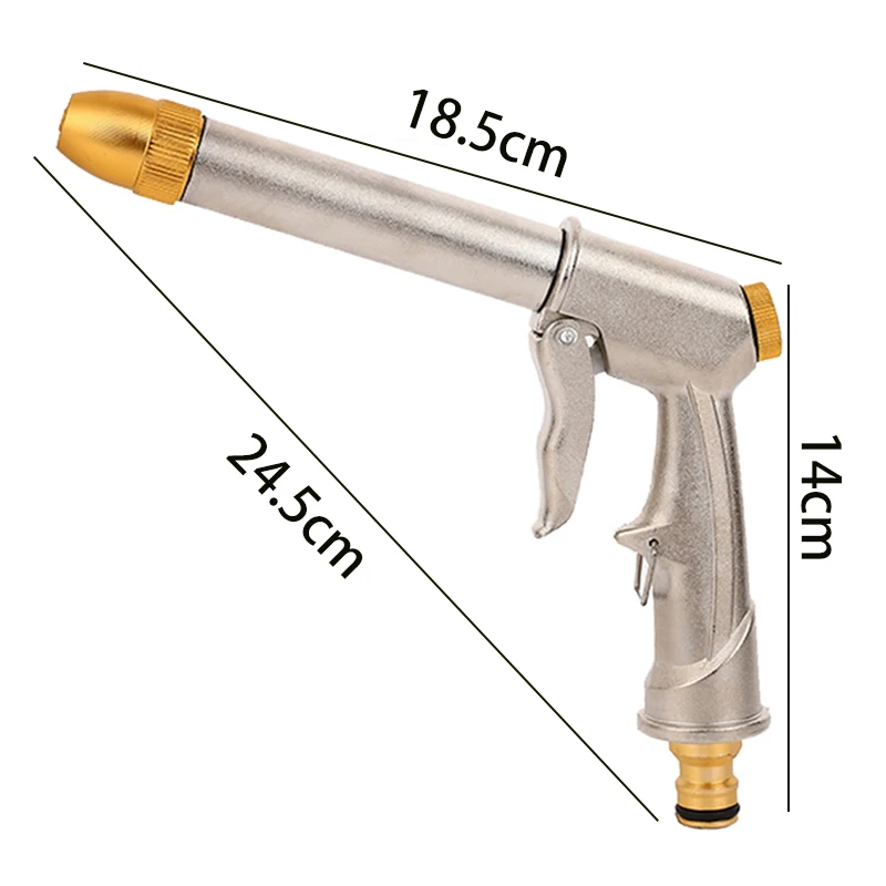 Wąż metalowy pistolet do rozpylania wody regulowany wąż do mycia samochodu Spray ogrodowy przenośna wysokociśnieniowa strumień wody pod ciśnieniem