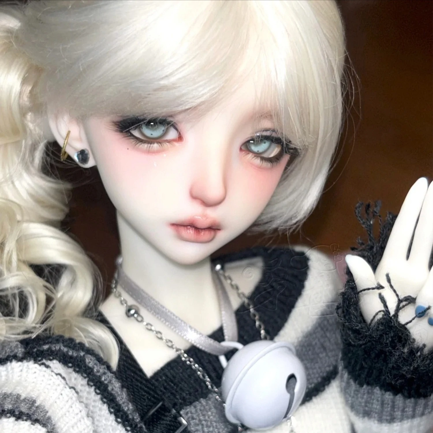 Keluoi  Ball Jointed Doll Head 1/3 Thick Lips Realistic Resin Figure Ball Jointed Dolls Toys Costume Romantic Style Gift view 5