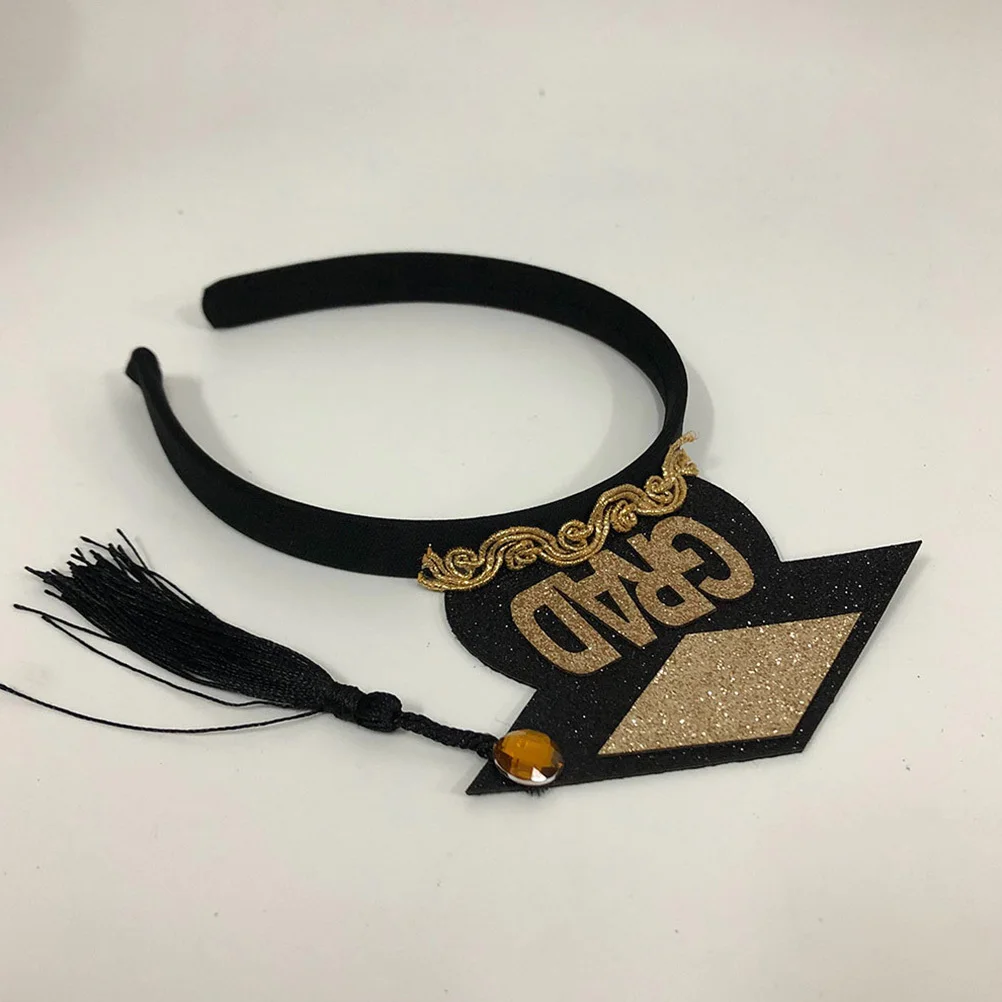 

1 set 1 Set Set Hairband Bachelor Grad Headband Shoulder Strap Party Supplies Sash For Sashes Graduation Cap Headband Student