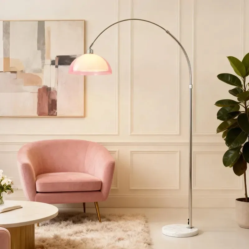 

Fishing Floor lamp Living room Bedroom bedside Internet celebrity girl powder decorative atmosphere lamp Vertical