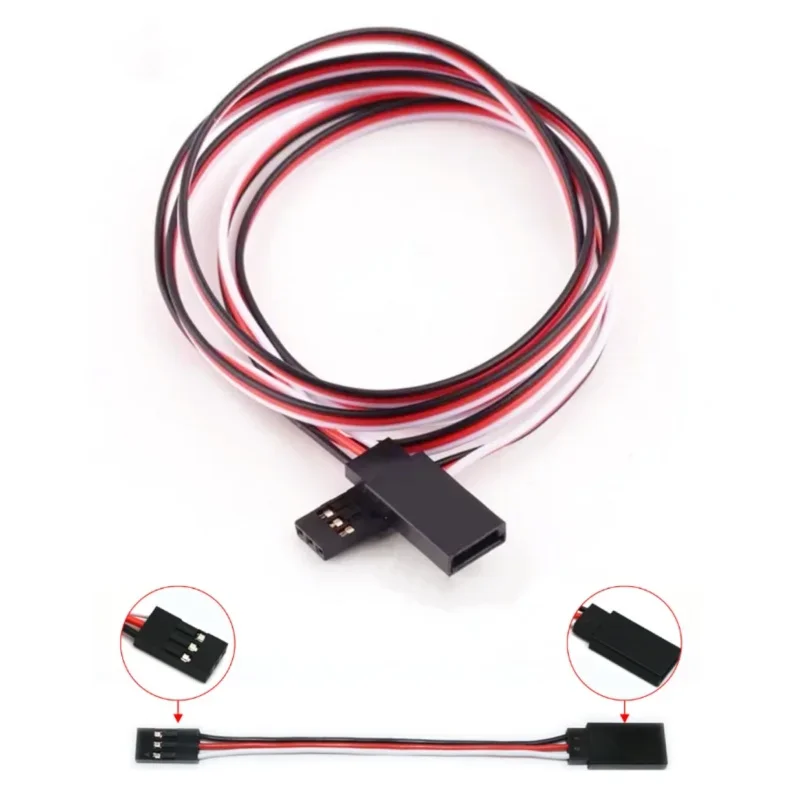 10 Uds 10/15/20/30/50/100CM Cable de extensión Servo RC Cable macho a hembra para RC Futaba JR Drone coche barco Servo piezas