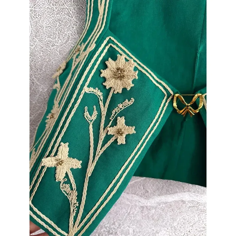 

Women's Pants Green Long Sleeve Blouse Tops and Pants Sets 2025 Linen