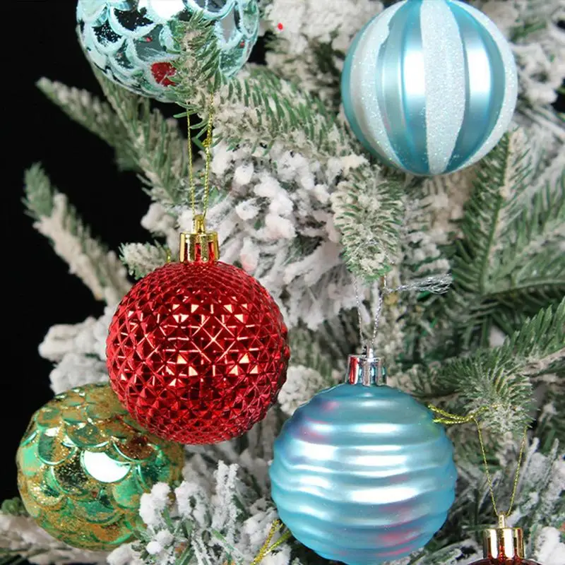 Christmas Tree Ball Set 12pcs Christmas Ball Pendant Christmas Ornaments Set Classic Christmas Decorations Colorful Ball