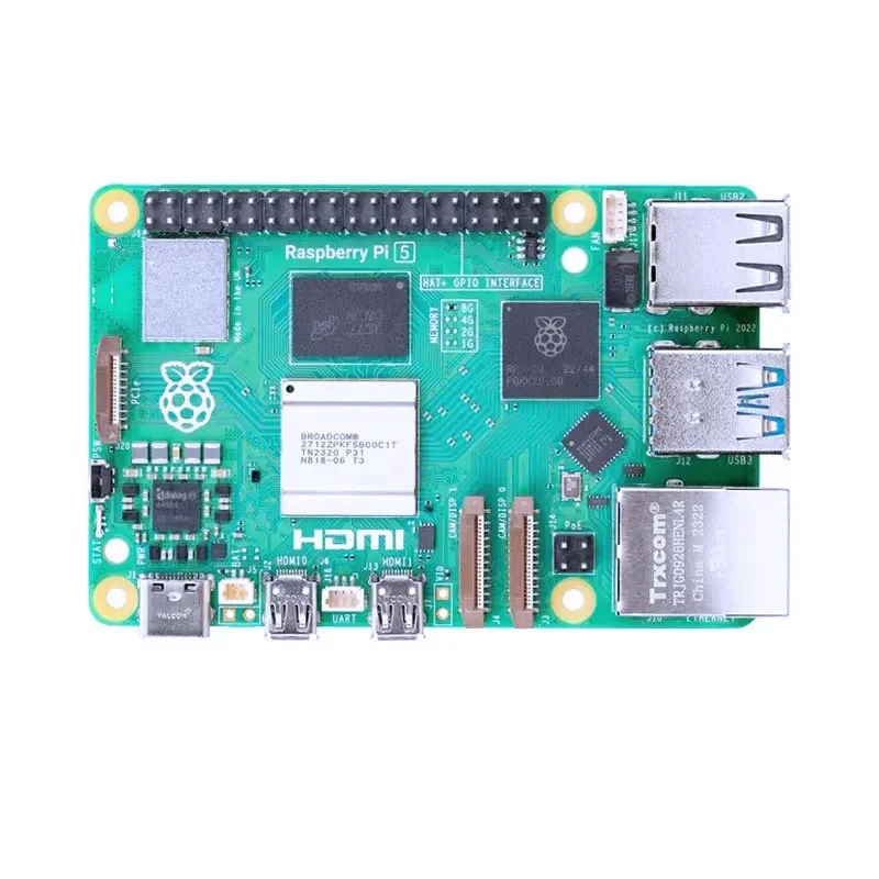 Raspberry Pi 5 Original, kit de 4GB y 8GB de RAM, carcasa opcional, ventilador, PD, 27W, fuente de alimentación, módulo RTC para RPI 5