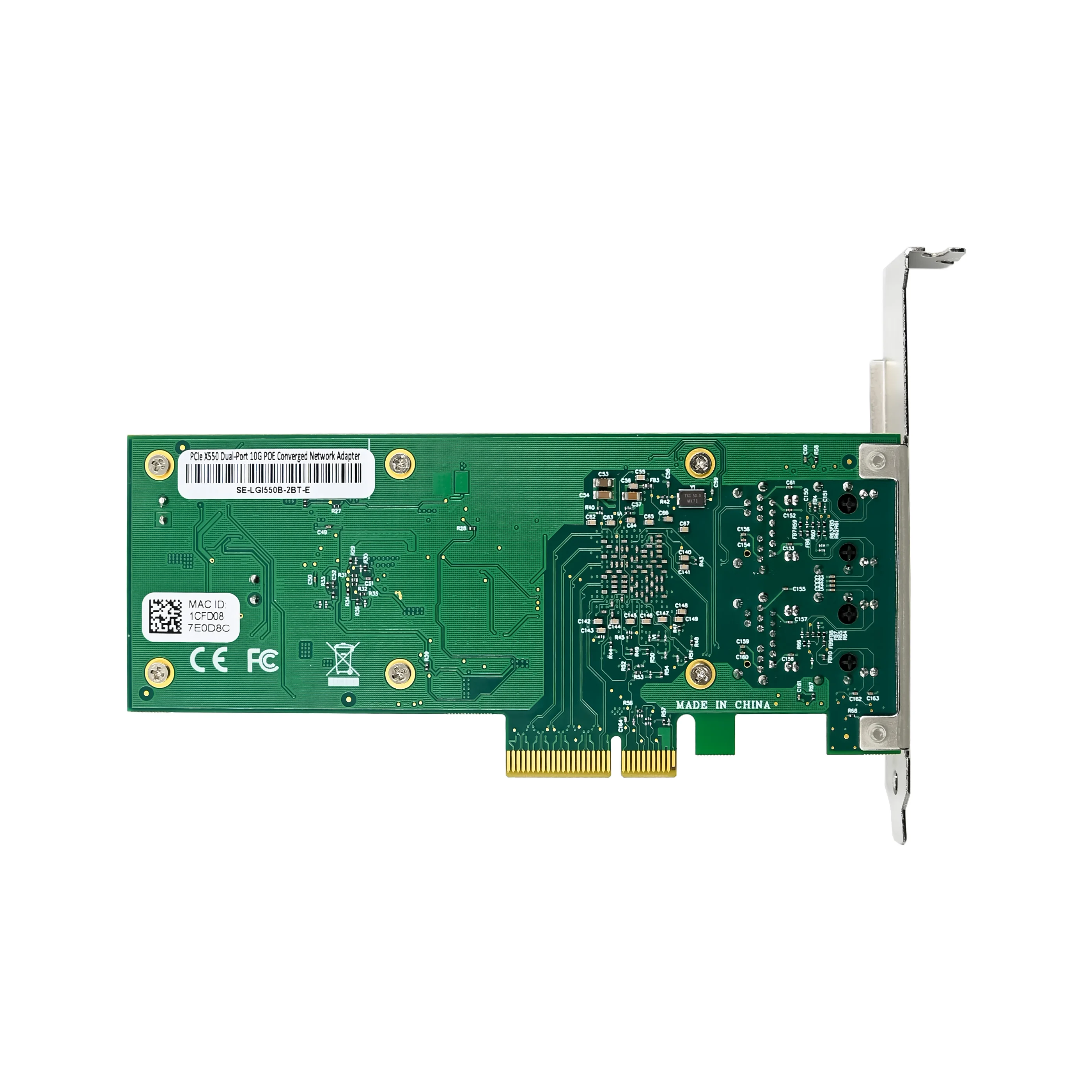 SUNWEIT ST7298 PCIe3.0 X4 بطاقة شبكة بمنفذ مزدوج 10G لأجهزة الكمبيوتر المحمول خادم جيجابت PoE X550 مخزون سلكي خارجي