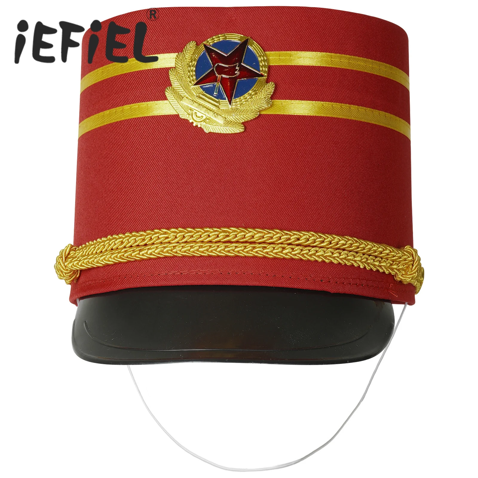 

Soldier Hat Children Kids Girls Boys Drum Band Hat Halloween Cosplay Cap Hat-nutcracker Costume Accessoris for Stage Performance