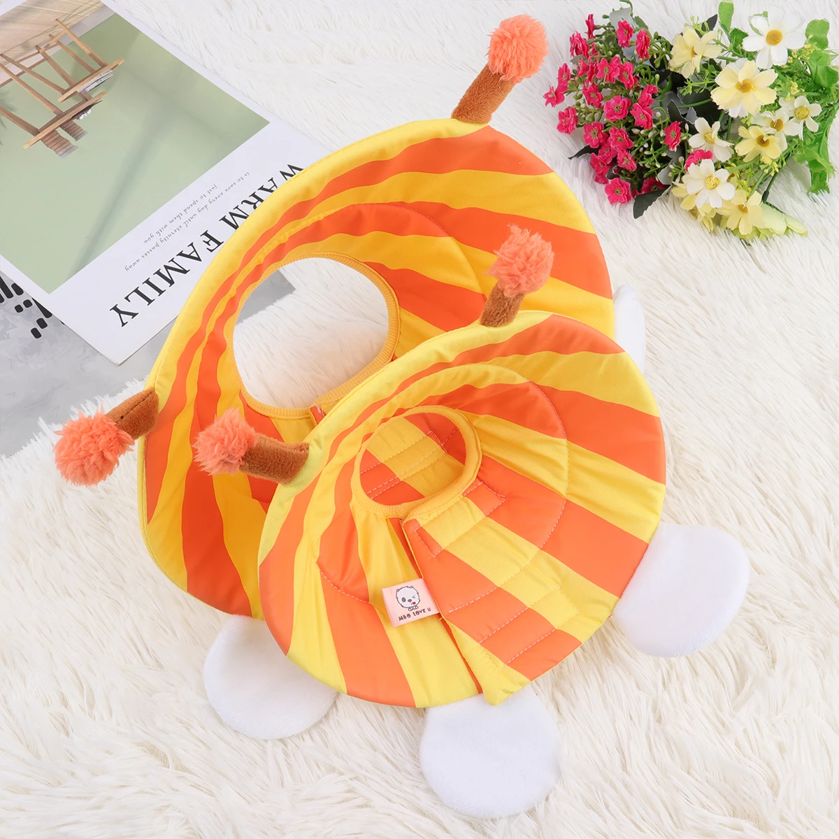 

Bee Style Anti-Bite Pet Recovery Collar Elizabethan Dog Collar Soft Washable Lightweight Circular Neck For Puppy Yellow Size Xl