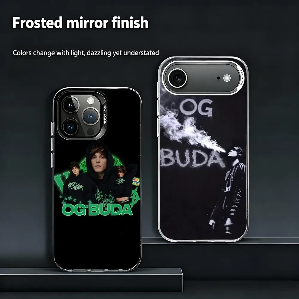 Funda para Teléfono O-Og Budas-s, Colorida, Rígida, Mate, Resistente a Impactos, para iPhone 13/14/15/16/17 Pro Max