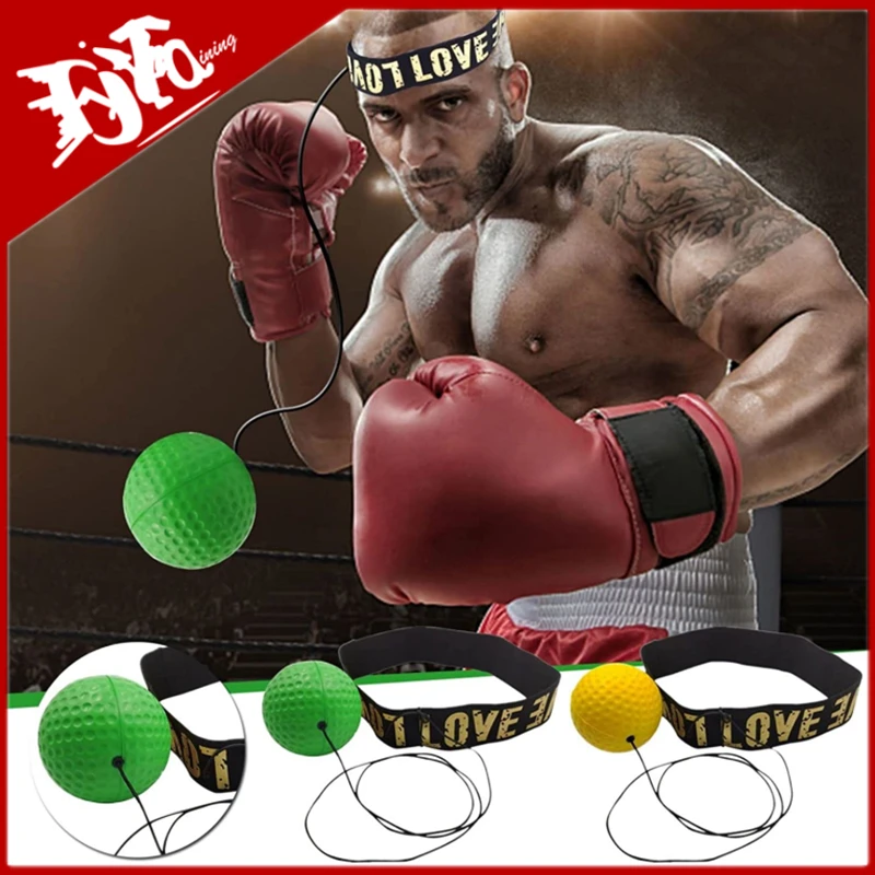 Newest Boxing Speed Ball Head-mounted PU Punch ball MMA Sanda Training Hand Eye Reaction Home Sandbag Fitness Boxing Equipment