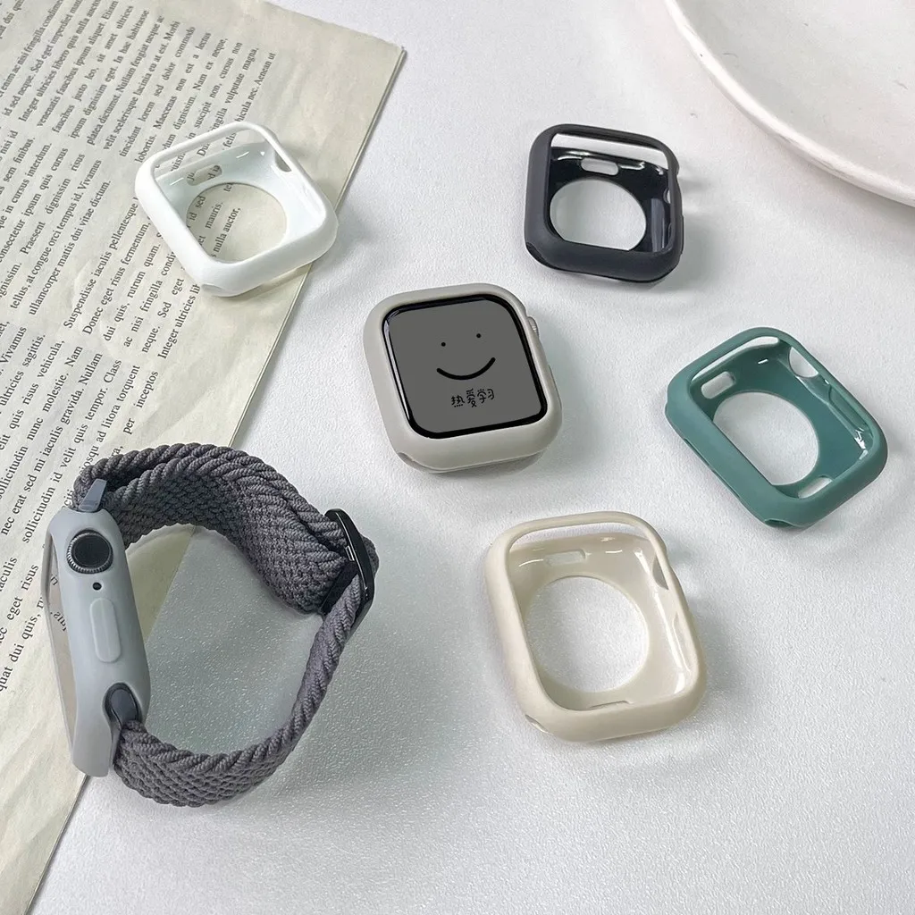 Custodia in silicone Candy per Apple Watch Ultra 2 49mm Cover 10 9 8 7 6 Se 5 4 46mm 45mm 42mm Protezione Iwatch Series 44mm 40 41 38mm