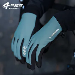 Lameda Men's Cycling Gloves Windproof Winter Gloves For Men Anti-slip Thermal Gloves Touch Screen Cycling Gloves