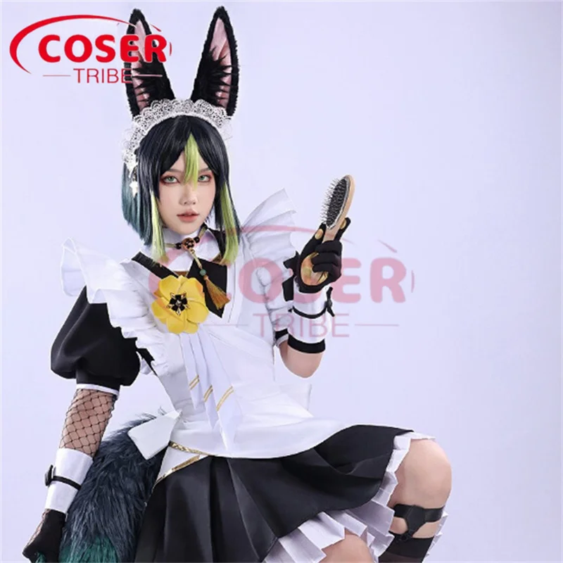 

COSER TRIBE Аниме игра геншин столкновение тянари Хэллоуин Карнавал фотокостюм полный комплект