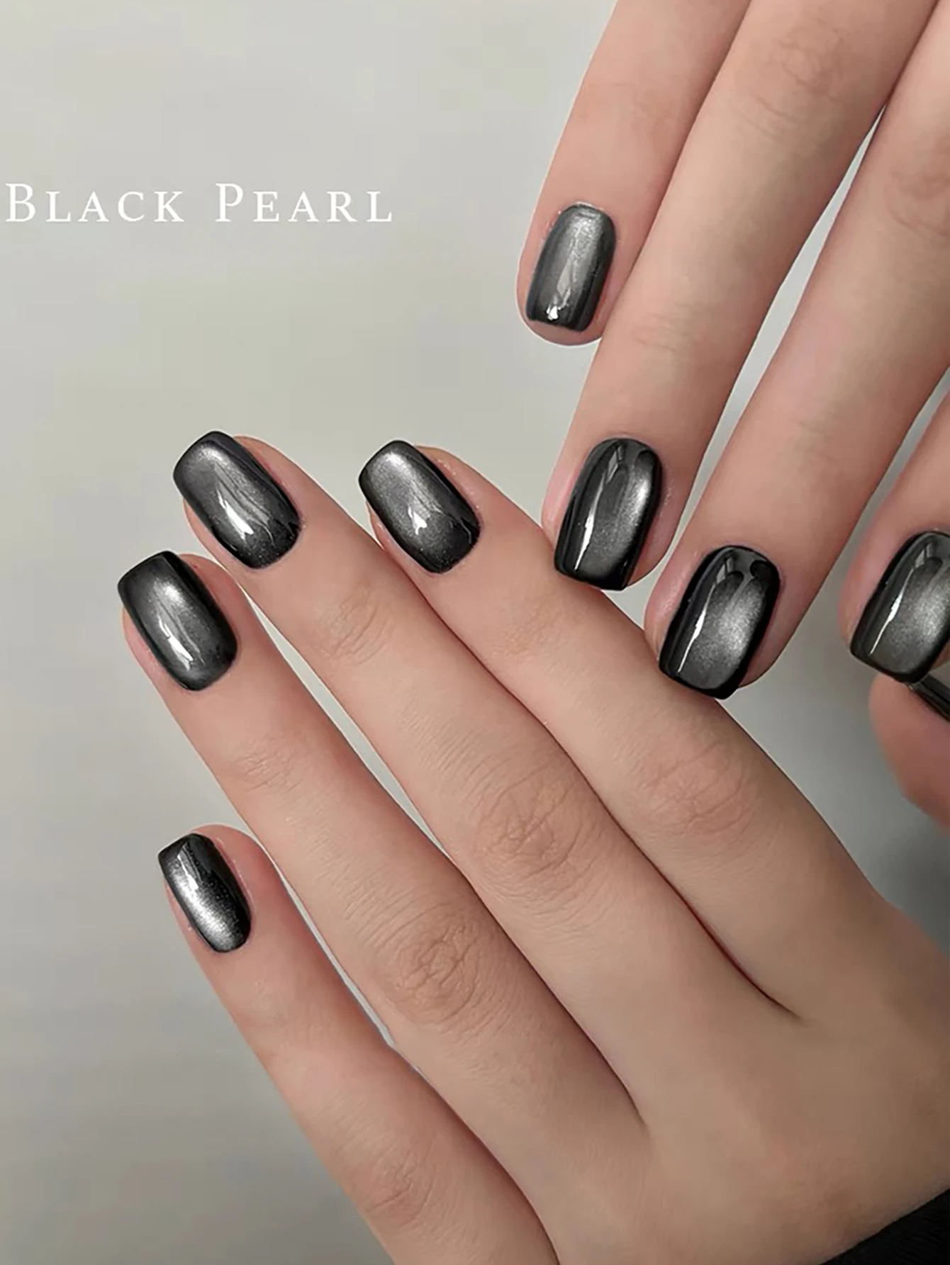 TC 블랙 크리스탈 캣 마그네틱 젤 반짝이 글리터 젤 네일 폴리시 반영구 UV 젤 네일 아트 베이스 컬러 불필요