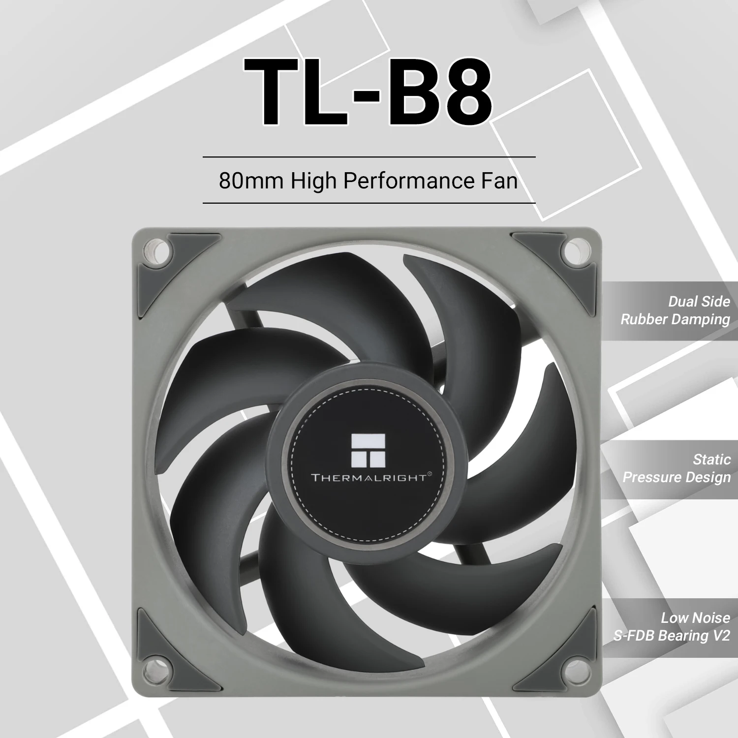 

Вентиляторы корпуса Thermalright 80 мм TL-B8/B8W Вентиляторы охлаждения процессора