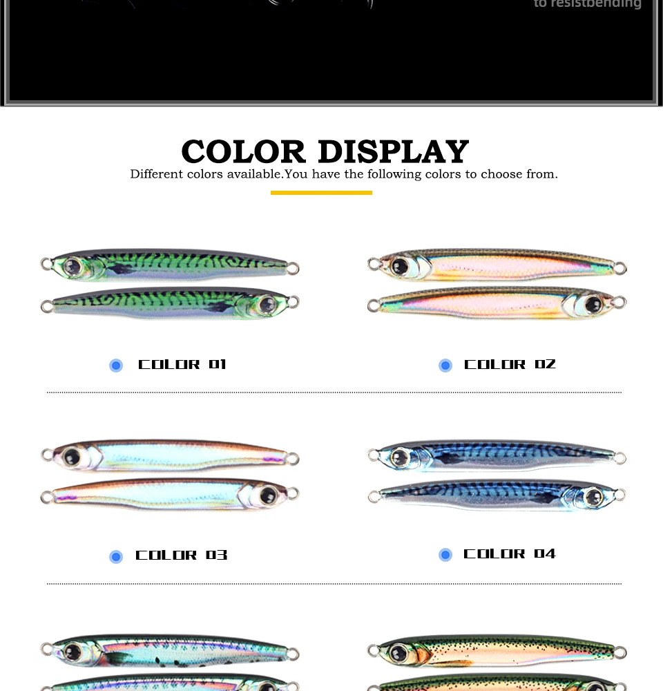 LETOYO 30g 40g 60g Angelköder Metall-Jig Künstlicher Harter Köder Slow Pitch Jigging Köder Bass Metall-Jig UV Kunstköder Barsch-Angelzubehör – Detail 5
