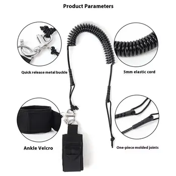 立式槳板腳腿繩快拆衝浪立式槳板腳踝安全繩彈性衝浪板安全腳繩配件 8 最佳銷售 立式槳板配件 - №4